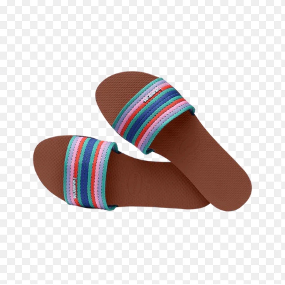 Havaianas Multicolor Striped Sandals NWT